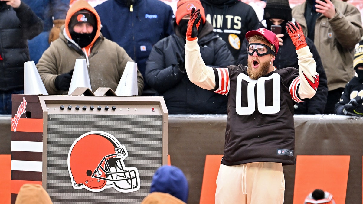 Jake Paul at Browns game