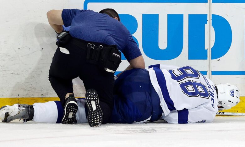 NHL player stretchered off the ice in ‘traumatic’ scene during first game back from injury: 'Tough to watch'