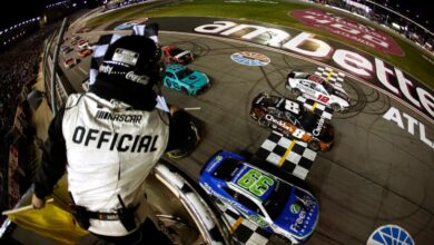 Thrilling NASCAR finish: Daniel Suárez edges Kyle Busch, Ryan Blaney in instant classic in Atlanta