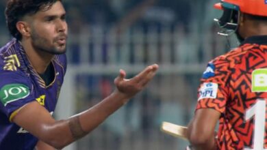 Harshit Rana Gives 'Flying Kiss' Send-Off To Mayank Agarwal. Sunil Gavaskar Reacts - Watch