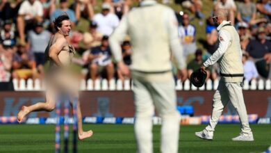 Streaker Causes Mayhem During New Zealand vs Australia Test. Security Has A Tough Time