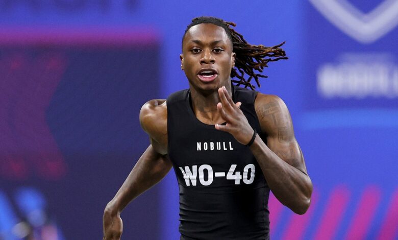 Xavier Worthy sends message to NFL teams after breaking 40-yard dash record at Combine