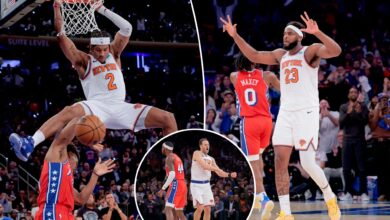 Knicks' bench trio thrives in huge Game 1 NBA playoff win over 76ers