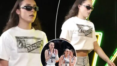 Paige Bueckers loved Nika Muhl's visa-inspired pregame look