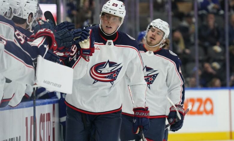 NHL: Columbus Blue Jackets at Toronto Maple Leafs