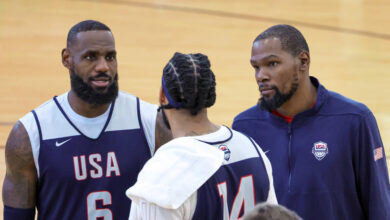 Kevin Durant, Team USA’s all-time leading scorer, has yet to participate in training camp ahead of the Paris Olympics.