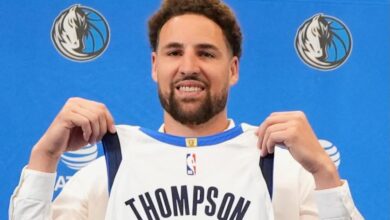 Klay Thompson is officially a Dallas Maverick. (AP Photo/Tony Gutierrez)