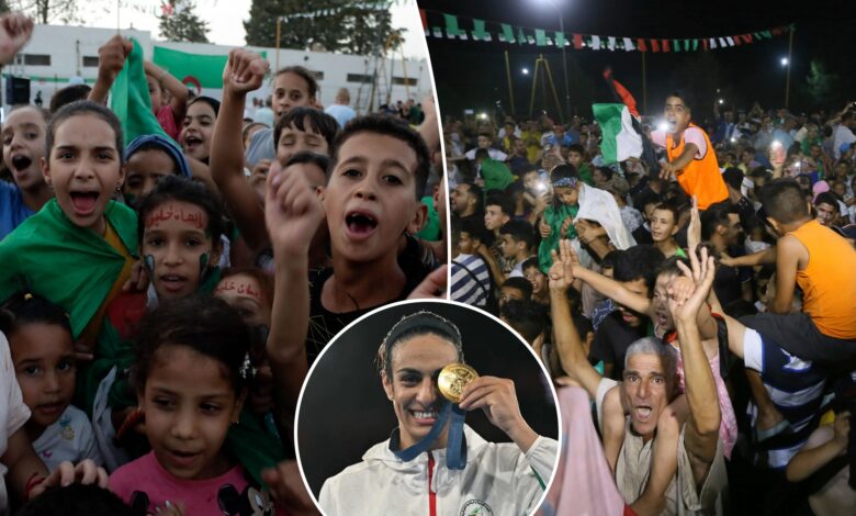 Algeria floods streets in celebration of Imane Khelif's boxing gold