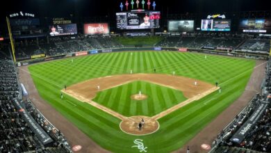 CHICAGO, IL - MAY 09: A general view of Guaranteed Rate Field during the regular season MLB game between the Cleveland Guardians and the Chicago White Sox on May 9, 2024, at Guaranteed Rate Field  in Chicago, Illinois. (Photo by Joseph Weiser/Icon Sportswire via Getty Images)