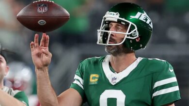 Aaron Rodgers finally notches Jets milestone in first game at MetLife Stadium since Achilles tear