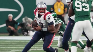 Patriots coach Jerod Mayo says Jacoby Brissett is 'starting quarterback until I say he's not'