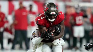 Bucs star Chris Godwin suffers gruesome ankle injury broadcast won't show in loss to Ravens