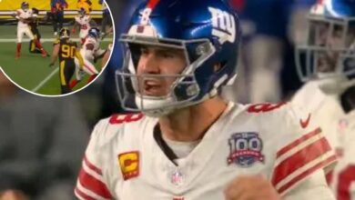 Daniel Jones absolutely lost it after Giants' atrocious two-point play