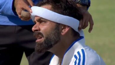 Dehydrated Virat Kohli Struggles to Carry On, Gets Treatment On Field. Video