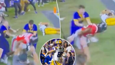 LSU cheerleader appears to push Ole Miss player after game-tying touchdown