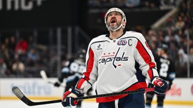 Alex Ovechkin's quest to break Wayne Gretzky's coveted NHL record on hold after brutal injury