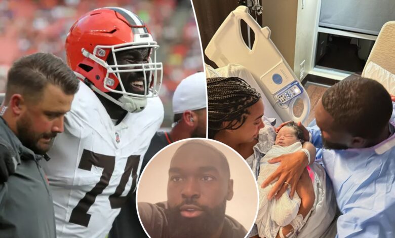 Browns' Hakeem Adeniji details devastating stillbirth of son