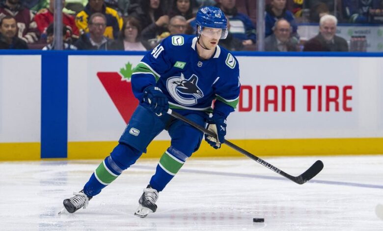 NHL: Calgary Flames at Vancouver Canucks