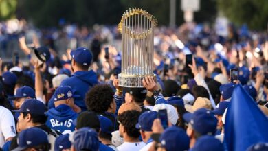 Freddie Freeman says Dodgers player's wife needed stitches after getting hit by beer can at parade