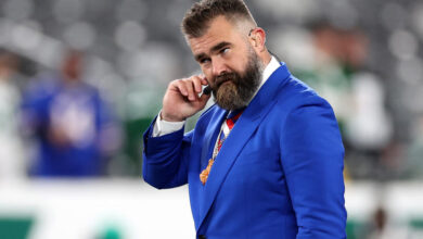 Jason Kelce smashed a fans phone after he was confronted ahead of Penn State's game against Ohio State on Saturday