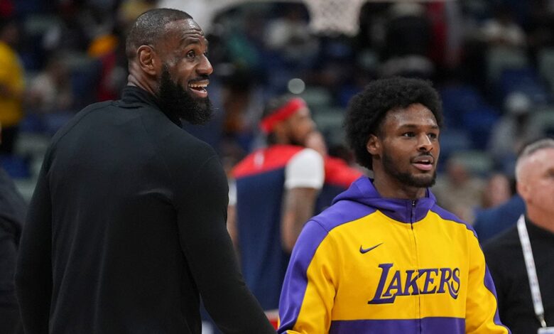 NBA legend chides Lakers for how they've handled Bronny James: 'It's a bad look'