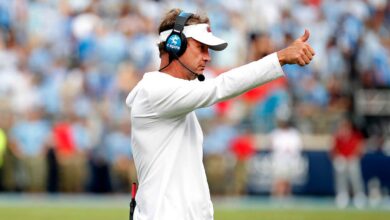 Ole Miss coach Lane Kiffin jokingly thanks ESPN host for playing role in USC firing: 'Grateful to you Paul'