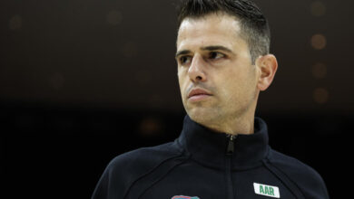 JACKSONVILLE, FLORIDA - NOVEMBER 04: Head coach Todd Golden of the Florida Gators looks on after a game against the South Florida Bulls at VyStar Veterans Memorial Arena on November 04, 2024 in Jacksonville, Florida. (Photo by James Gilbert/Getty Images)