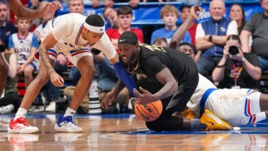 NCAA Basketball: Oakland at Kansas