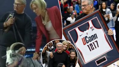 UConn unveils a real goat to celebrate Geno Auriemma's milestone