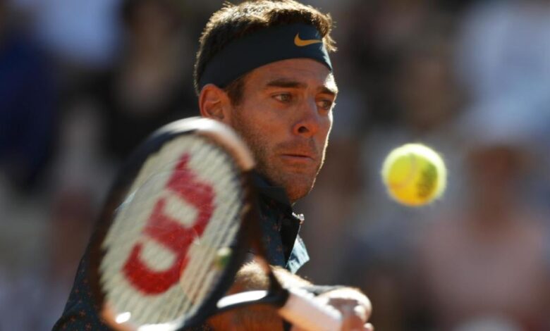 <span>Juan Martín del Potro in action during 2019: he has barely played since.</span><span>Photograph: Pavel Golovkin/AP</span>