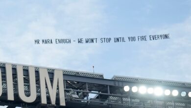 Giants' John Mara target of banner message for 2nd straight week: 'Fire everyone'